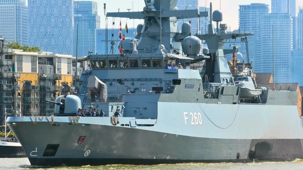 German Warship Plays 'Star Wars' Theme on Thames, Surprising Londoners