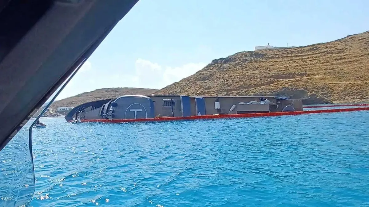 Expert Estimates €15M Cost to Salvage Sunken Superyacht off Sicily