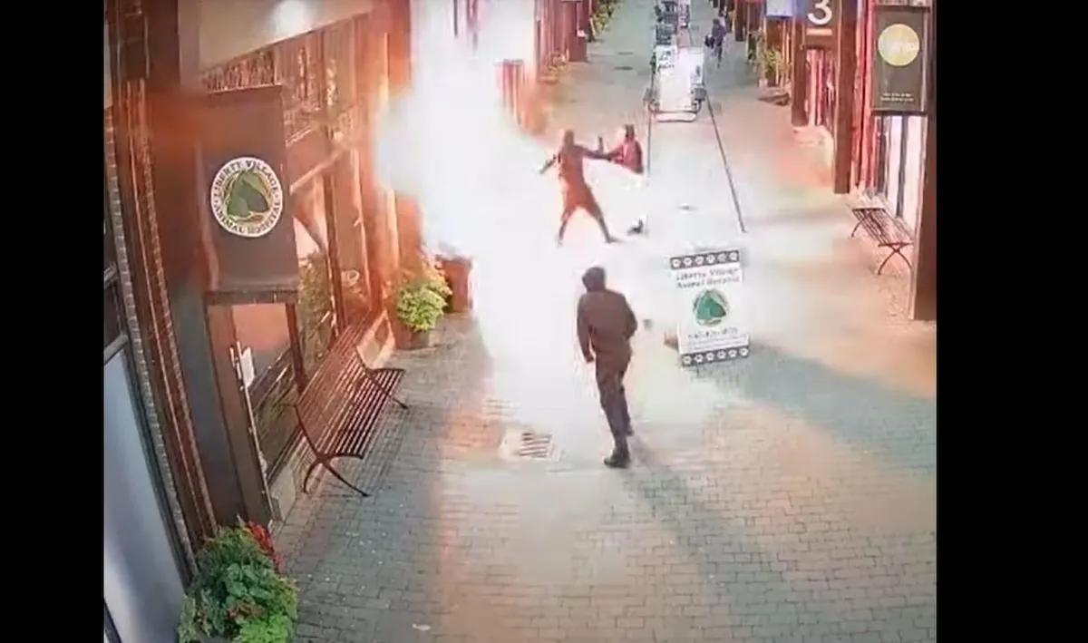 Arsonist Sets Himself Ablaze in Failed Manchester Shop Attack