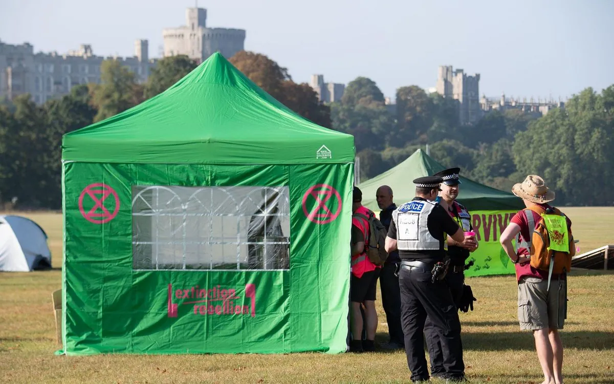 Eco-Activists Set Up Camp Near Windsor Castle for Weekend Protest