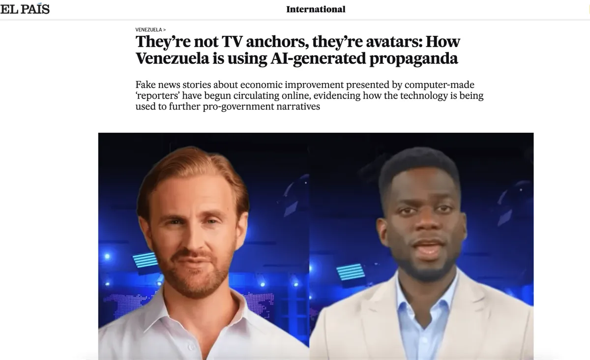 Venezuelan Media Turns to AI Anchors Amid Government Crackdown