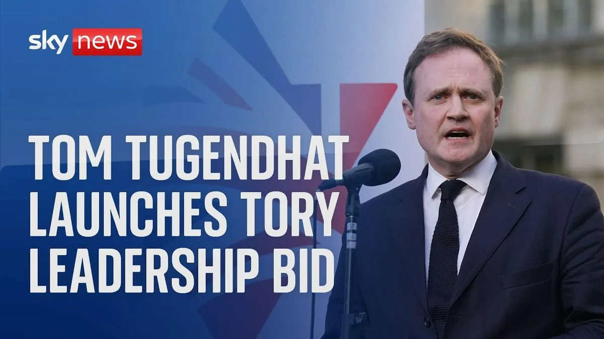 New Tory MPs Back Tugendhat in Leadership Race, Calling for Fresh Start