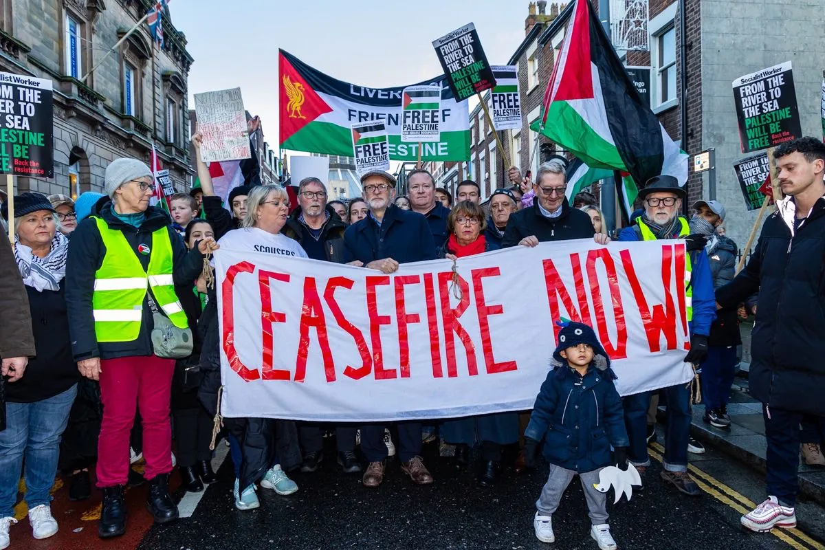 Pro-Gaza March to Target Labour Conference in Liverpool