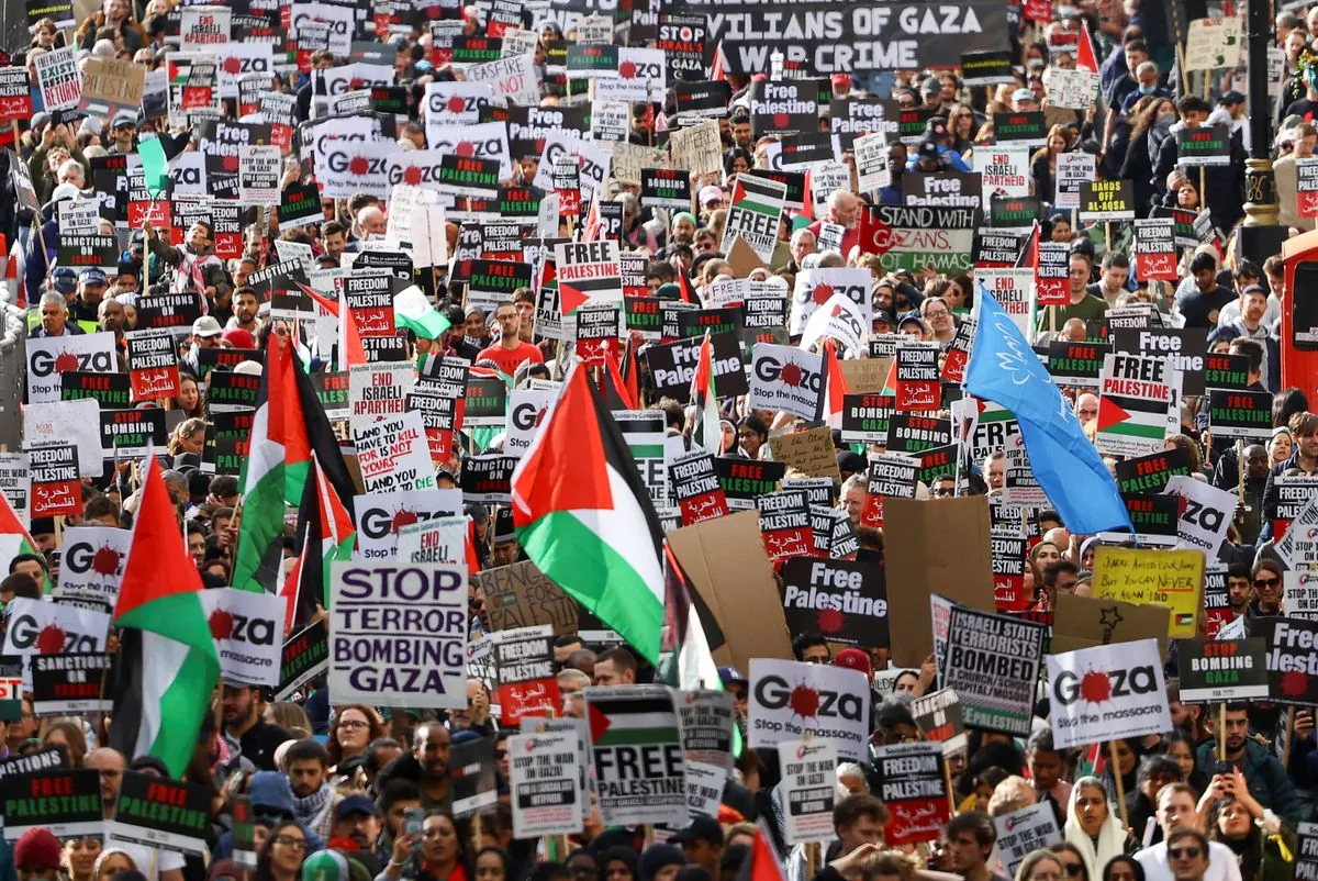 London Sees 18th Pro-Palestinian March Amid Ongoing Middle East Tensions