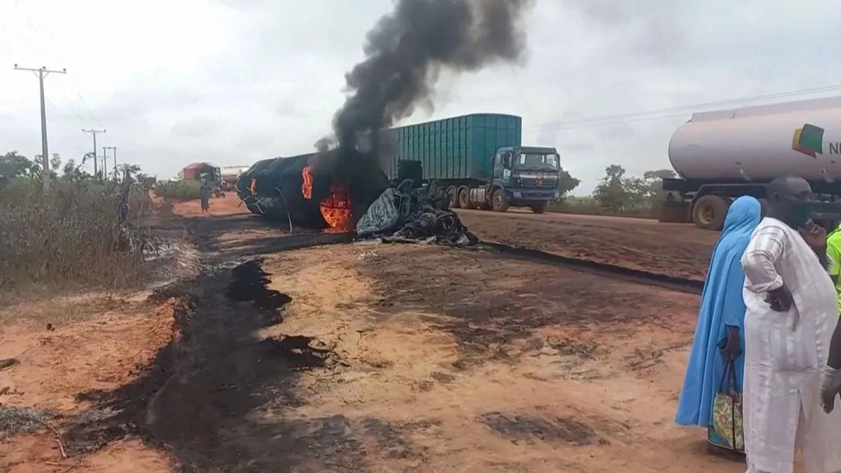 Deadly Fuel Tanker Collision Claims 52 Lives in Central Nigeria