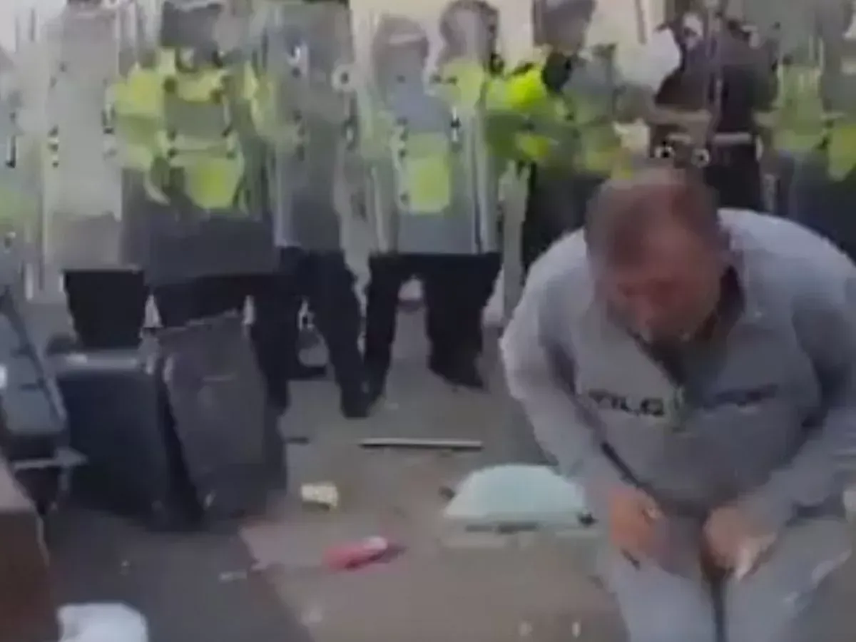 Man in Viral Riot Video Arrested at Hospital After Brick Injuries