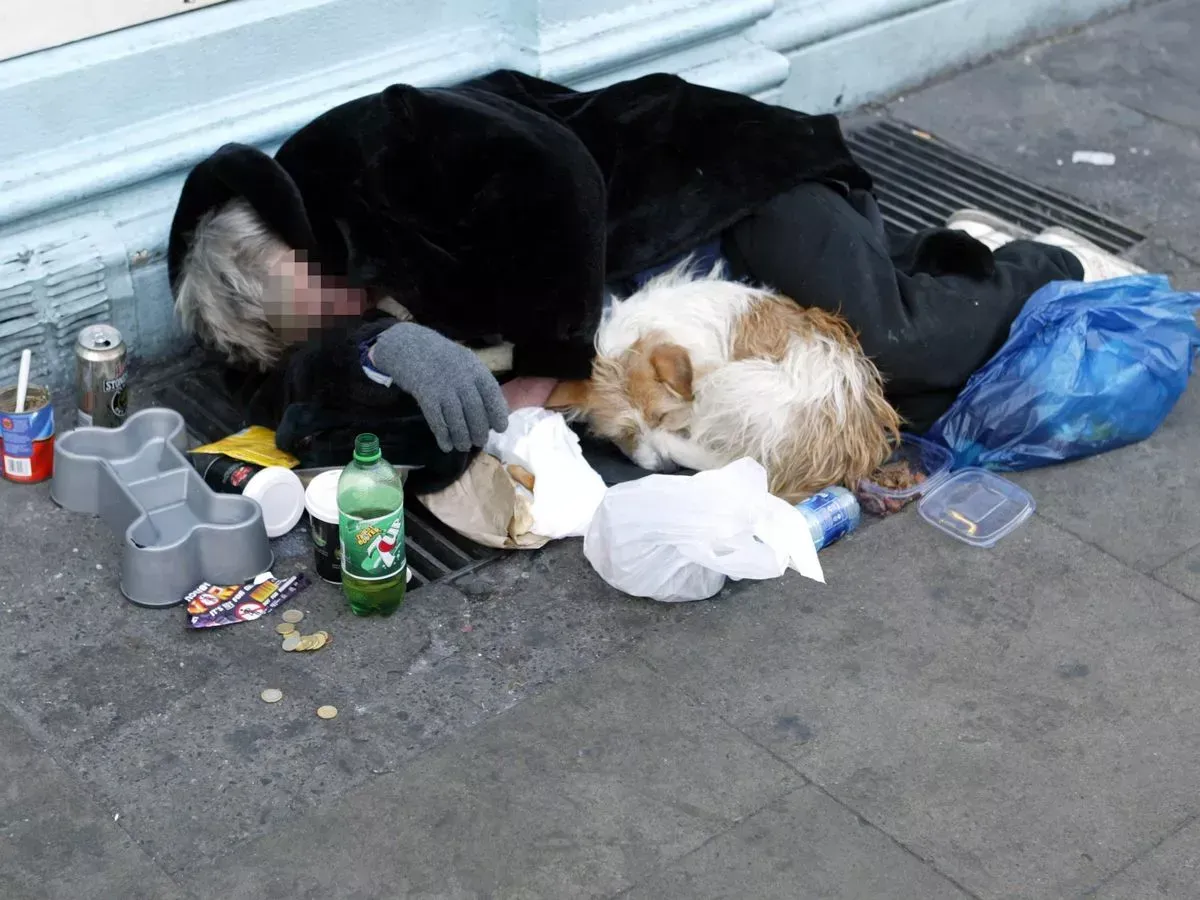 Homeless Man Evicted from Makeshift Home in Recycling Bin