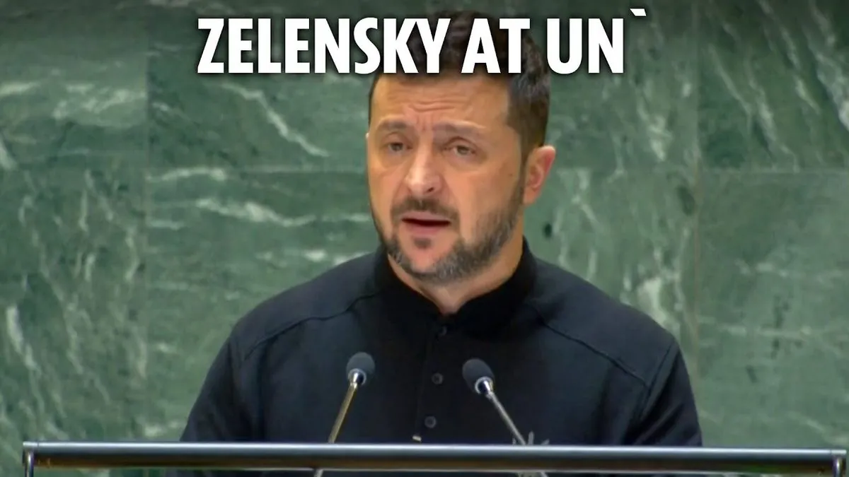 Zelensky Slams UN as "Powerless", Pushes Ukraine's Peace Plan