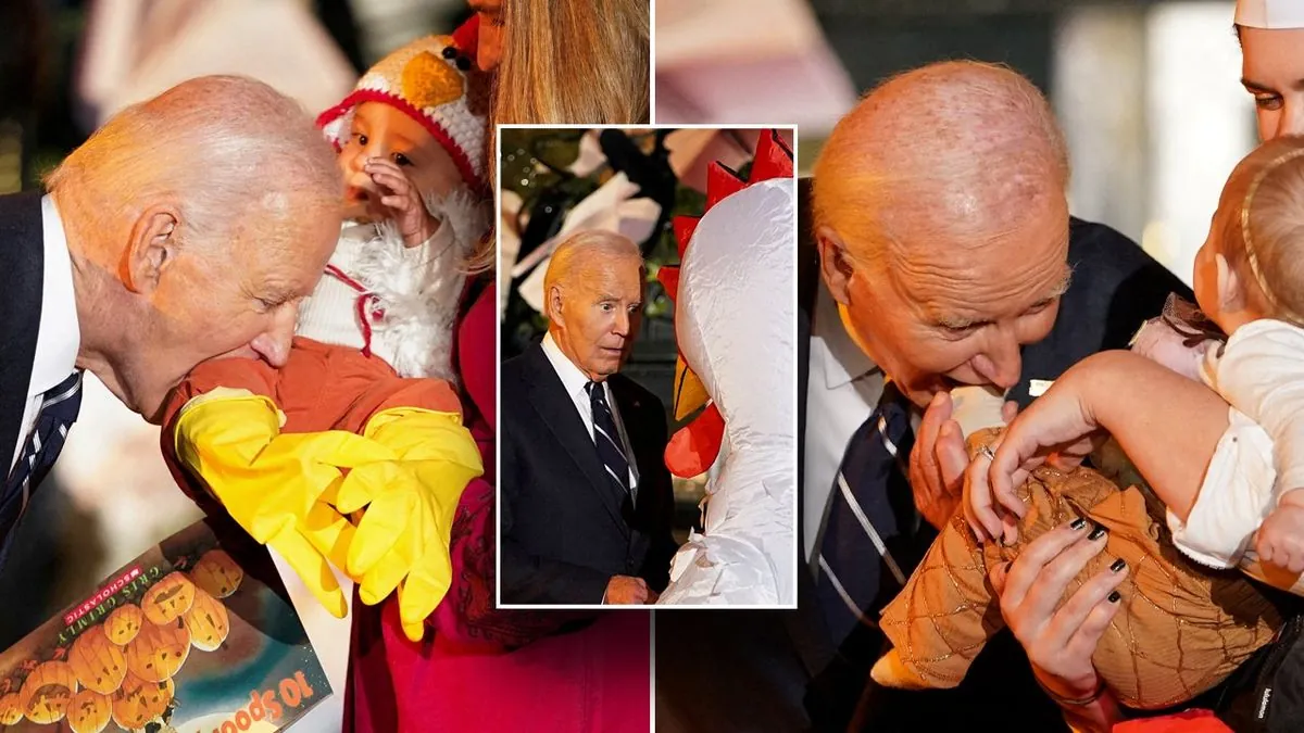 White House Halloween party: Biden's playful moments with costumed babies go viral