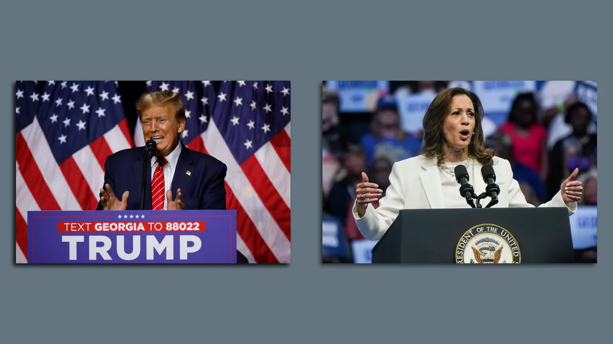 Next week's election showdown: Trump and Harris clash over America's future