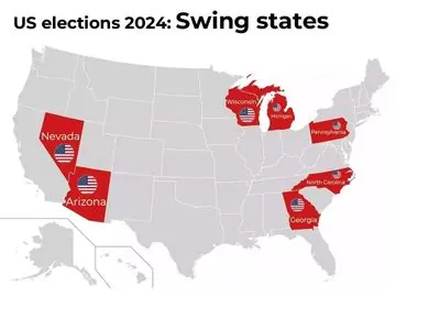 Next US president: Key states that will decide Harris-Trump showdown