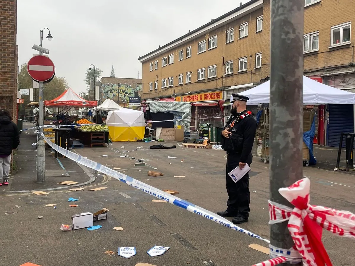 Random knife attack at London street market leaves one dead, suspect caught