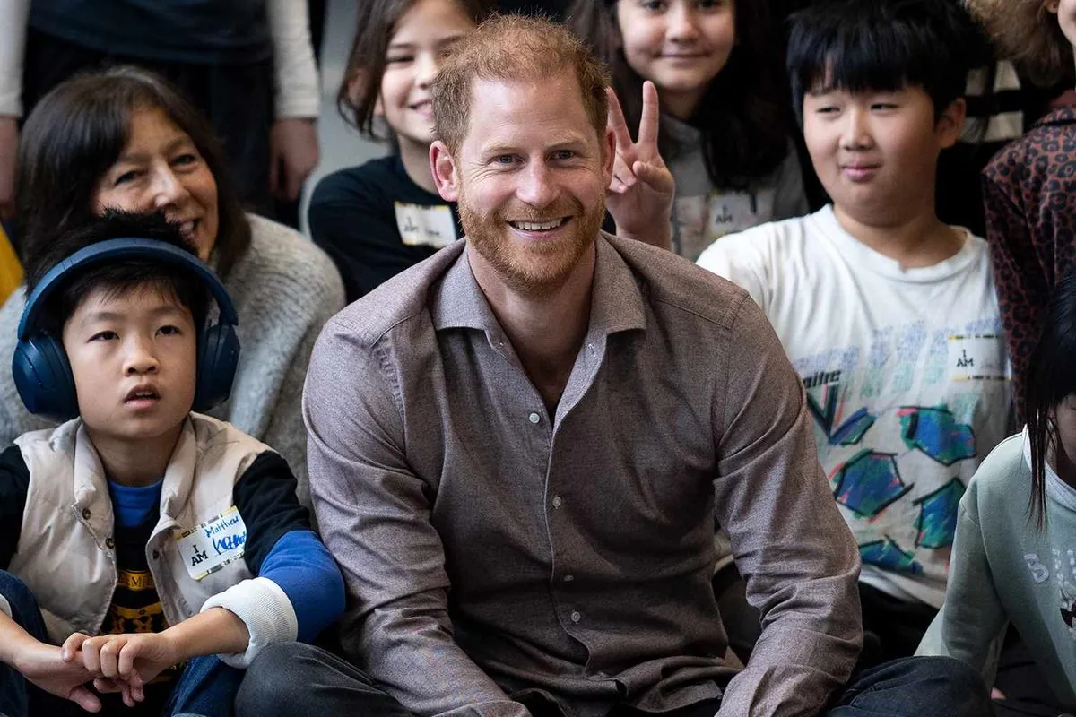 Prince Harry brings military games spirit to Canadian schools ahead of winter event