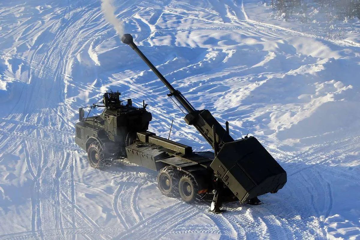 British Army tests new super-gun system just miles from Russian territory