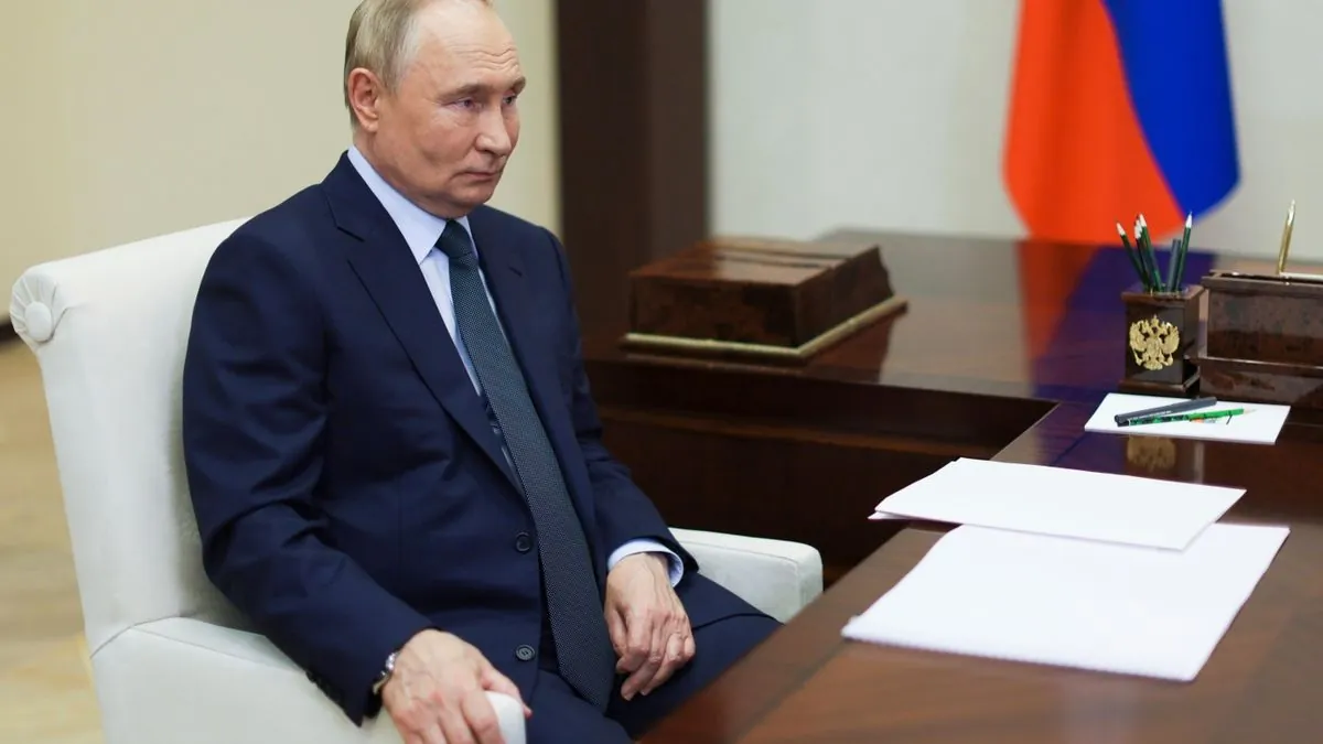 Putin changes Russia's nuclear rules after Ukraine gets new missiles